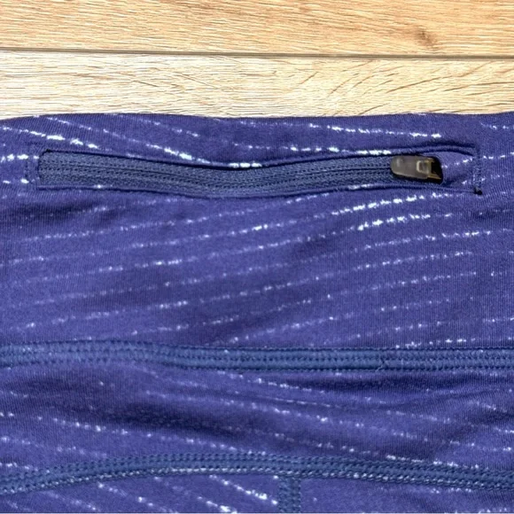 Nike Dri-Fit Blue Leggings Cropped Size Small Workout Acrivewear - Picture 8 of 17